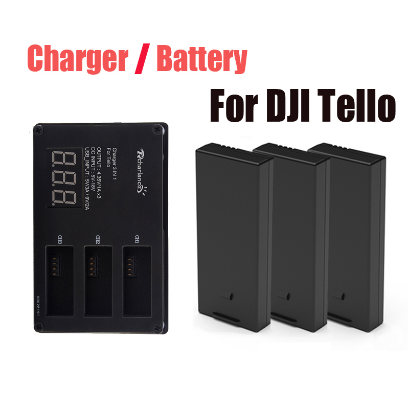 Drone Battery Balance Charger - Originele DJI Tello-batterij / Drone Tello-batterijlader