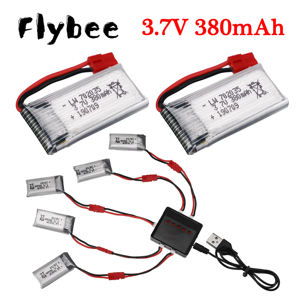 Drone Battery Lipo - 3.7V 380Mah Lipo Batterij Met Oplader