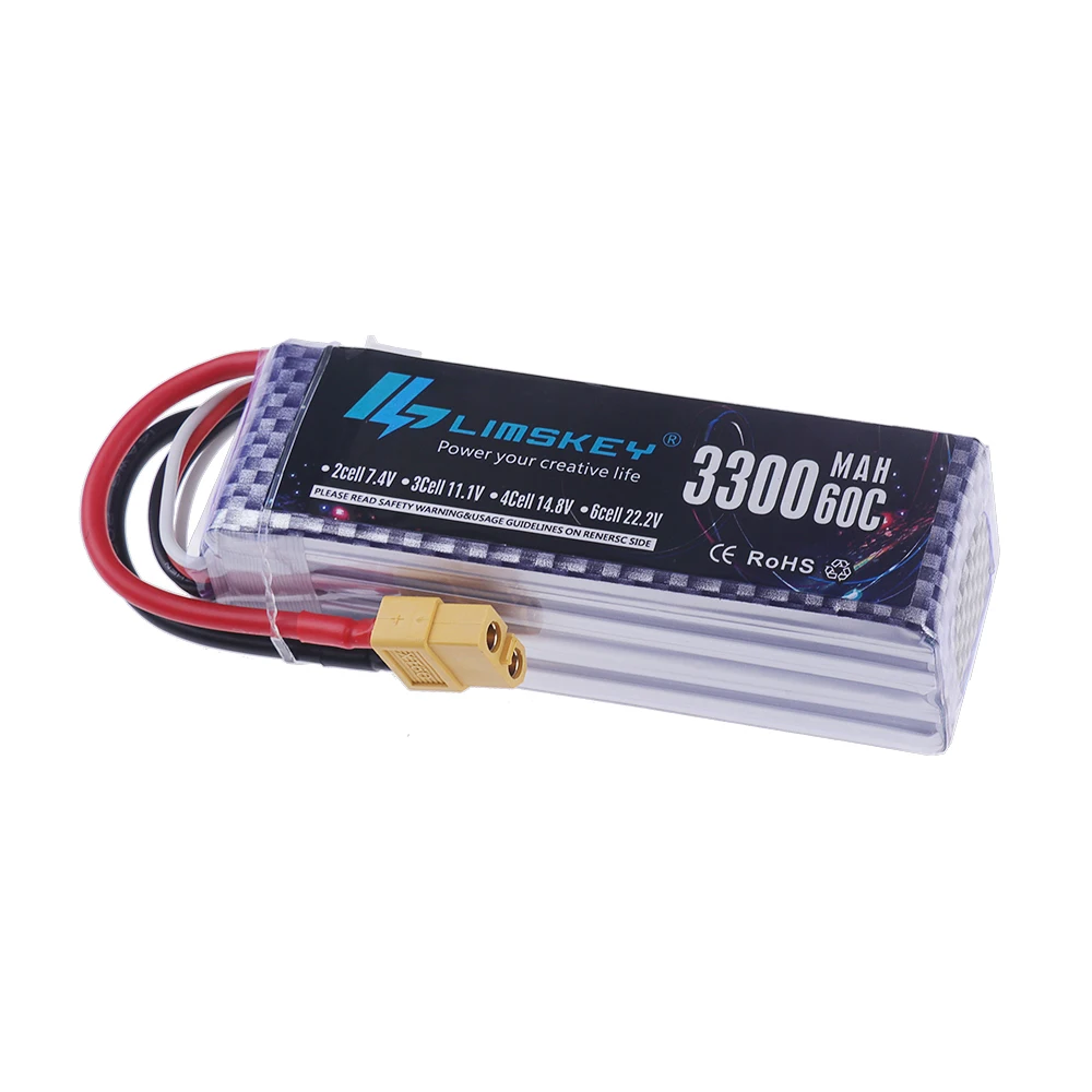 4S LiPo Batterij 14.8V 3300mAh - Drone Battery Lipo recensie en prijs