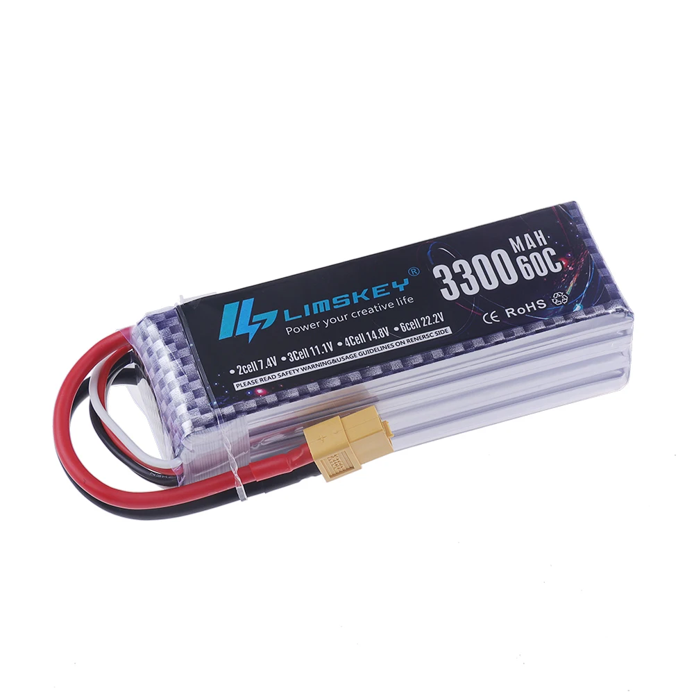 4S LiPo Batterij 14.8V 3300mAh - Drone Battery Lipo recensie en prijs
