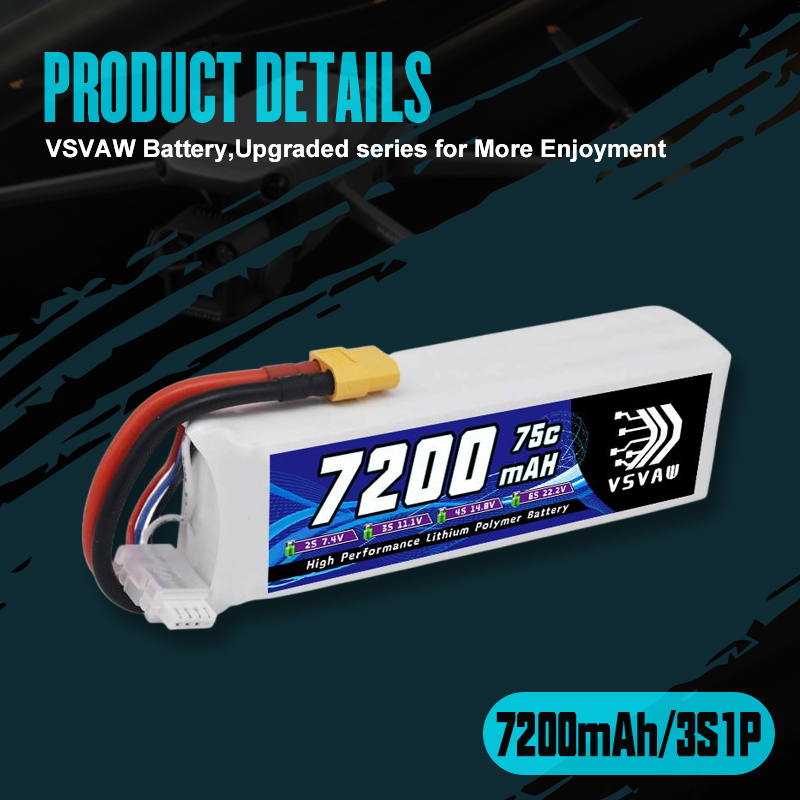 VSVAW 3S Lipo Batterij 11.1V 7 - Drone Battery 3S recensie en prijs