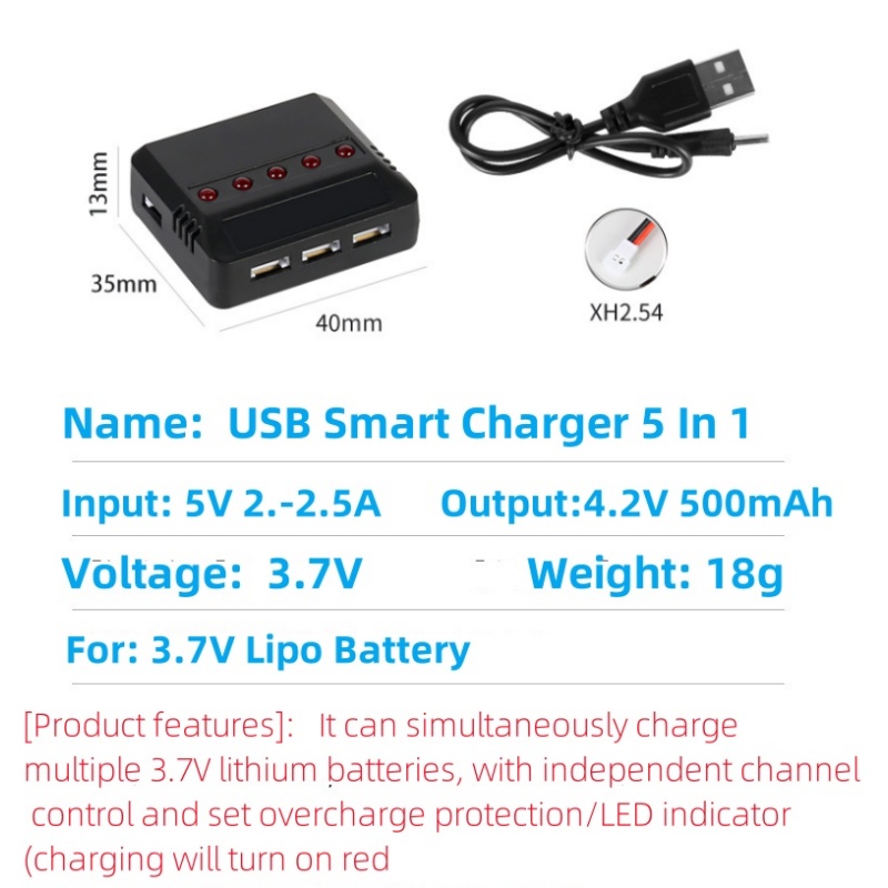 Syma X5HW X5HC X5C X5SW 3.7V 5 - Drone Battery Connector recensie en prijs