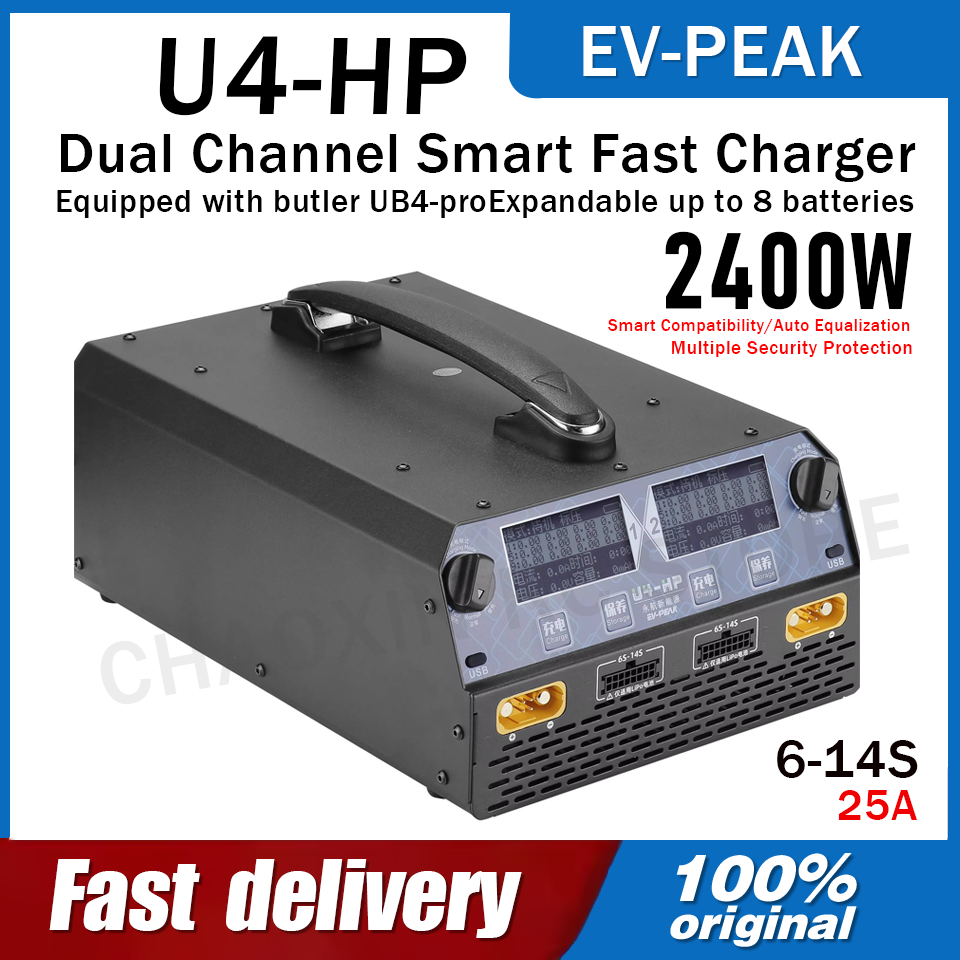 EV-PEAK U4-HP Dual Channel 250 - Drone Battery Lipo recensie en prijs