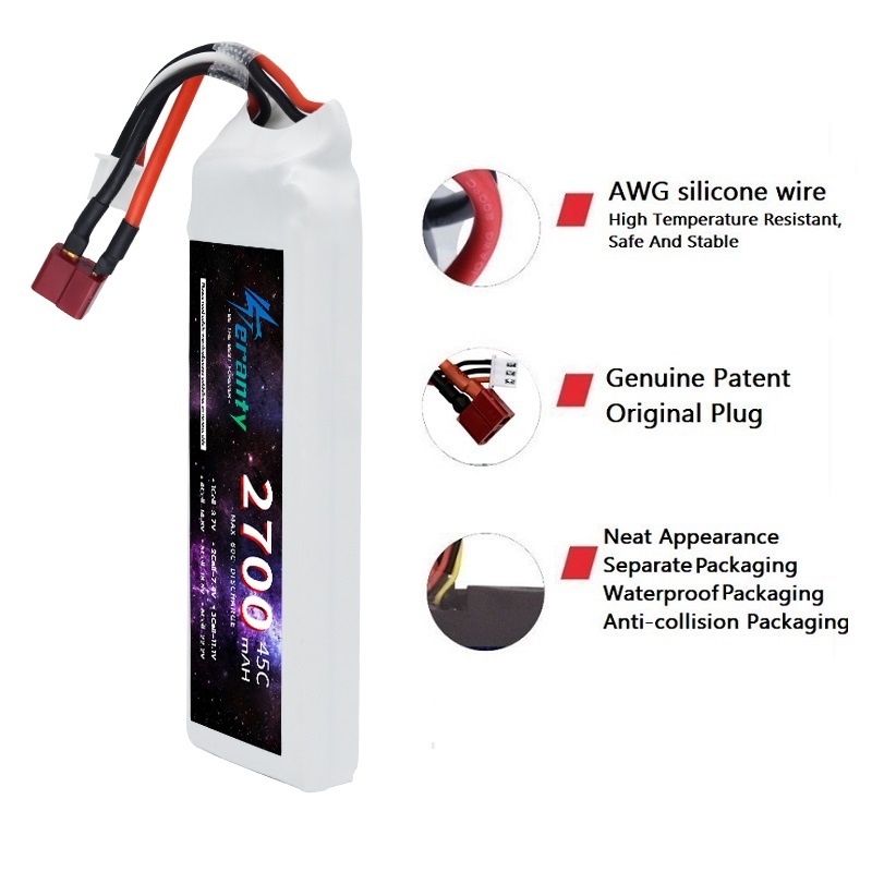 1/3 Stuks 2S 7.4V Lipo Batteri - Drone Battery Connector recensie en prijs