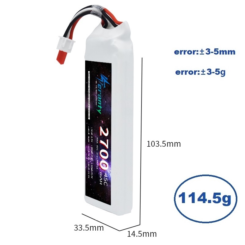 1/3 Stuks 2S 7.4V Lipo Batteri - Drone Battery Connector recensie en prijs