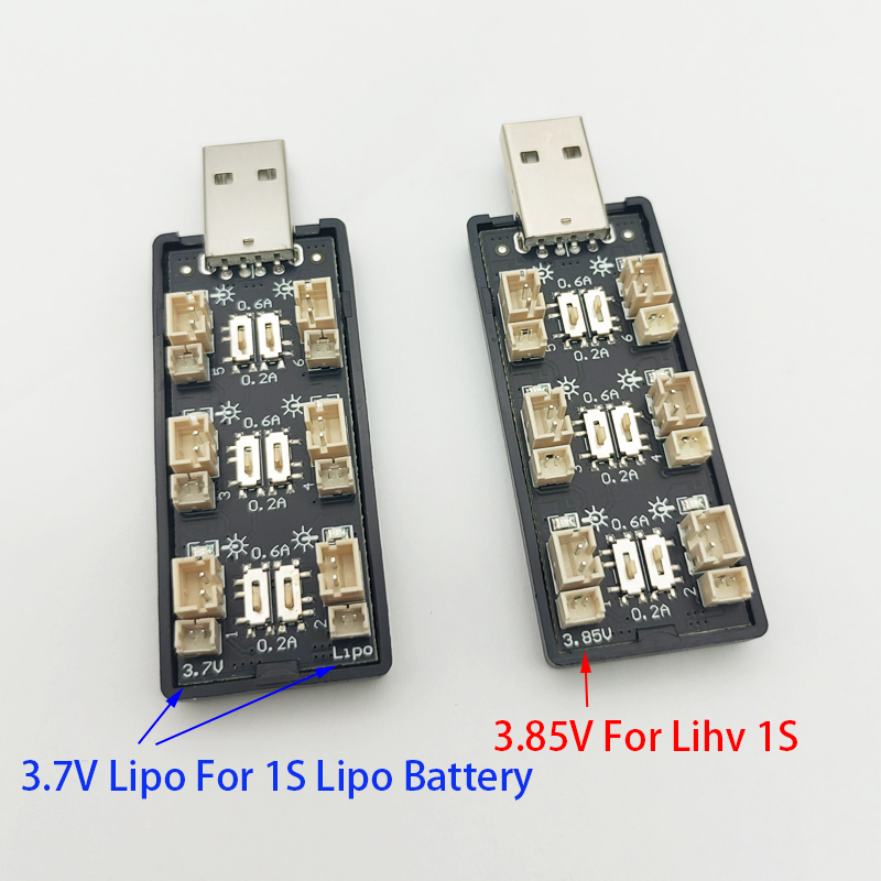 6CH USB 1S LiPo/LiHv 3.7 V/4.2 - Drone Battery Connector recensie en prijs