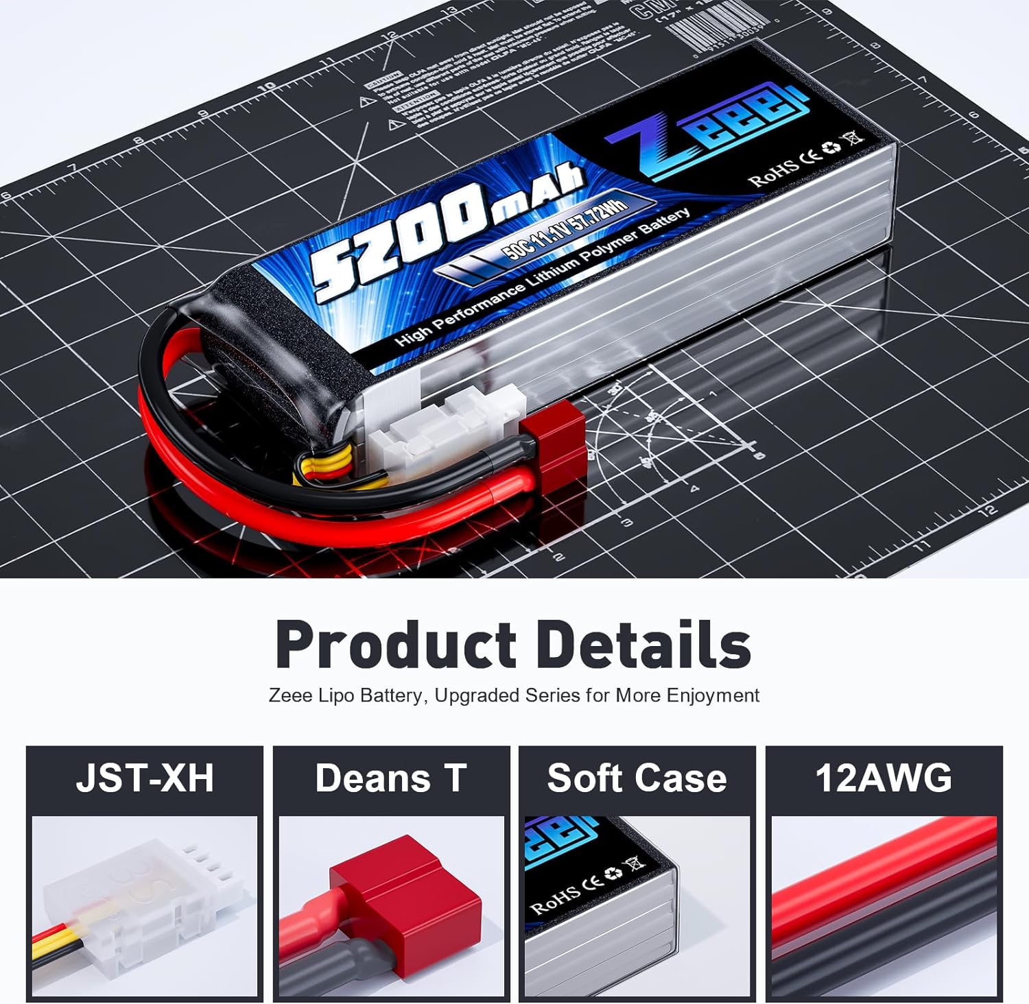 1/2 eenheden Zeee 11.1V 50C 52 - Drone Battery 3S recensie en prijs