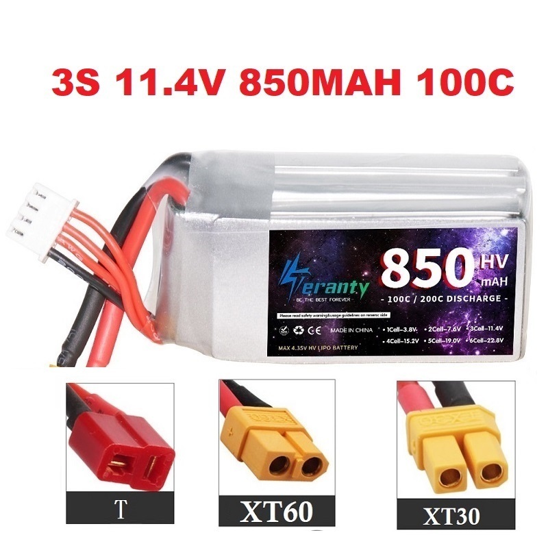 1/2/3PCS TERANTY 3S 11.4V Lipo - Drone Battery Connector recensie en prijs